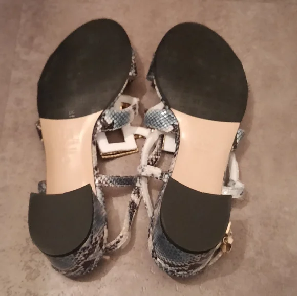 Ilasio Renzoni Animal Print Sandal Jewels Ankle Strap - Picture 9 of 9